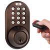 MiLocks XF-02OB Digital Deadbolt Door Lock with Keyless Entry via Remote Control and Keypad Code for Exterior Doors view 1