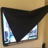 42'' Flat Screen TV -Clear Transparent Waterproof Outdoor Water Resistant Black Cover, Ideal for LCD and Plasma TV - 40.5''W x 4.25''H x 25''H view 3