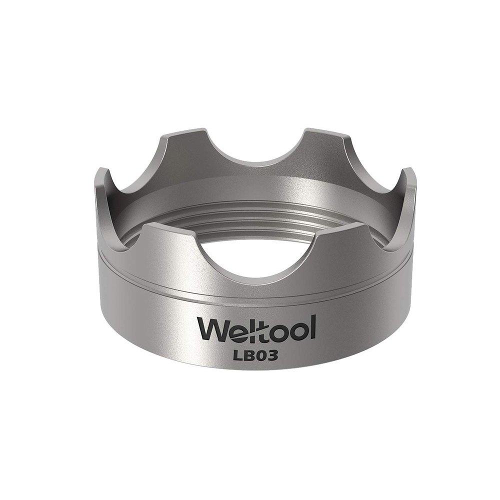 Weltool Flashlight Strike Bezel - 304 Stainless Steel for Maglite C or D Cell flashlights LED ML300L & ML300 LX - Upgrade Maglite Glass Breaker
