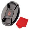 82mm Snap-On Center-Pinch Lens Cap, Extra Strong Springs, Camera Lens Cover, Made from 100% Recycled Plastic - Compatible with Nikon, Canon, Sony & Other DSLR Cameras view 1
