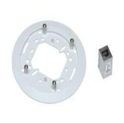 Axis Communications T94F01M J-Box/Gang Box Plate with Network Cable Coupler Indoor for M3006-V/M3007-V Cameras, Single/Double-gang box, 4" Square/Octagon Junction Box