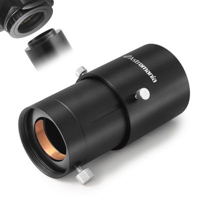 Astromania Telescope Camera Adapter, 2 Inch Extendable Photo Adapter Metal Telescope Accessories for Prime-Focus or Eyepiece-Projection Astrophotography Extended Cylinder for Astronomy Telescopes