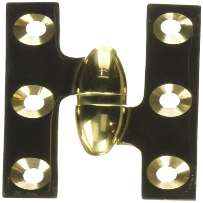 Deltana OK2015U3UNL-R Solid Brass 2-Inch x 1/2-Inch Olive Knuckle Hinge