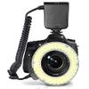 Dual Macro LED Ring Light for Fujifilm FinePix S9900W (w/Lens Adapter Ring) - Ring Will Mount On Lens. Commander Will Sit Off to Side On Stand view 2