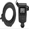 Dual Macro LED Ring Light for Fujifilm FinePix S9900W (w/Lens Adapter Ring) - Ring Will Mount On Lens. Commander Will Sit Off to Side On Stand view 3