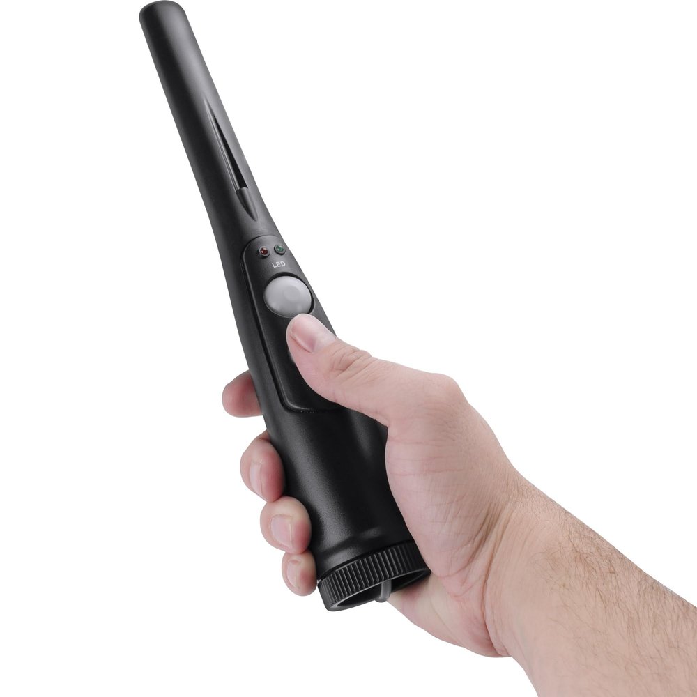 Barska BE12744 Winbest Surveyor-100 Hand Held Wand Metal Detector for Adults and Kids Compact and Lightweight, Black