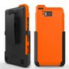 Wireless ProTech Case with Clip Compatible with Sonim XP8 Phone Model XP8800. Heavy Duty Rotating Belt Clip Holster and Durable Flexible Protective Case Combo (Orange) view 1