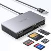SmartMedia Card Reader Writer All-in-1 USB Universal Multi Card Adapter Slim Hub Read Smart Media, xD, SD, SDHC, SDXC, UHS-I, MMC, MS Pro Duo, CF, MD, Camera Flash Memory Cards For Windows, Mac, Linux view 1