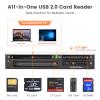 SmartMedia Card Reader Writer All-in-1 USB Universal Multi Card Adapter Slim Hub Read Smart Media, xD, SD, SDHC, SDXC, UHS-I, MMC, MS Pro Duo, CF, MD, Camera Flash Memory Cards For Windows, Mac, Linux view 2