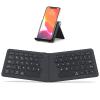 iClever Ergonomic Foldable Keyboard, BK06 Split Folding Bluetooth Keyboard with PU Leather Cover, USB-C Rechargeable, Multi-Device, Ultra Slim Portable Travel Keyboard for iPad, iPhone, Tablet, Laptop view 1