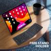 iClever Ergonomic Foldable Keyboard, BK06 Split Folding Bluetooth Keyboard with PU Leather Cover, USB-C Rechargeable, Multi-Device, Ultra Slim Portable Travel Keyboard for iPad, iPhone, Tablet, Laptop view 2