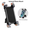 Earea Bike Phone Mount 360 Rotation Bike Phone Mount with Clamp Arms Anti Shake and Stable Bicycle Motorbike Holder for Cell Phones GPS Other Devices Between 4 and 7 Inches view 2