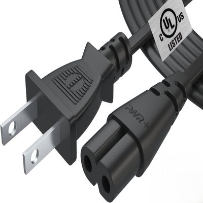 Tv Power Cord 12Ft Cable for Samsung LG TCL Sony: Apple Tv Insignia Sharp Toshiba JVC Hisense 4k 8k UHD Crystal Tizen Smart Roku Google Quantum Panasonic HDR LED QLED 2 Prong UL Listed