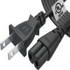 Tv Power Cord 12Ft Cable for Samsung LG TCL Sony: Apple Tv Insignia Sharp Toshiba JVC Hisense 4k 8k UHD Crystal Tizen Smart Roku Google Quantum Panasonic HDR LED QLED 2 Prong UL Listed view 1