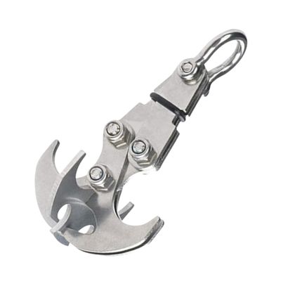 Grappling Gravity Hook Survival Carabiner Stainless Steel Multifunctional Rescue EDC Tool Tactical Emergency Key Chains for Outdoor Climbing Equipment