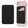 OBVIS Cell Phone Card Holder Stick On Wallet Sleeve, Black, 2 Pack view 1