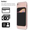 OBVIS Cell Phone Card Holder Stick On Wallet Sleeve, Black, 2 Pack view 3