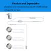 LED Puck Lights Wired Recessed Under Cabinet Lighting Dimmable,2.4In Cutout Halogen Bulb Retrofit,12V Under Counter Light Fixtures for Kitchen,Shelf Lamp,3000K Warm White Round Cabinet Lights,3pcs view 4