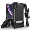 Beyond Cell Trishield Series Compatible With iPhone XR Case/ Military Grade Rugged Cover + [Metal Kickstand]+[Belt Clip Holster] Compatible With Apple iPhone XR 6.1 (2018)-Black view 1