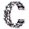 VIQIV Skull Bands Compatible with Apple Watch Ultra Band 42mm 44mm 45mm 49mm iWatch Series SE 9 8 7 6 5 4 3 2, Diamond Rhinestone Stainless Steel Metal Bracelet Wristband Strap for Halloween Men women view 1