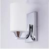 ZJZTD Pull Chain Wall Lamp E27 Retro Bedroom Bedside Iron and Glass Shade Wall Sconces, Chrome Finish view 3