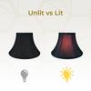 Royal Designs Shallow Bell Basic Lamp Shade, Black/Gold 5.5 x 11.5 x 7.75 view 3