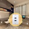 4.2A USB 3.0 Receptacle Outlets Wall Plates Panel, Haokiang 2 High Speed USB 3.0 Charging Dual Female Port Wall Plates Included, Size 115 MM x 70 MM view 4