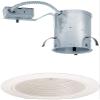 Juno Lighting IC20R & 215-WWH 5-inch IC-Rated Remodel Recessed Housing w/Downlight Enclosed Baffle Trim, White view 1