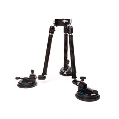 G-51 Camera Gripper Campod Suction Car Mount. 3 Suction Cups w Quick Lock Lever, Extendable Legs. Payload- Max-20kg /44lb (Static), Min- 10kg/22lb (Running). (G-51) (Note: Fluid Head is not Included)