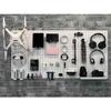 Tempered Wood Pegboard TPB-4W 24-Inch W x 48-Inch H x 1/4-Inch D Custom Painted Heavy Duty Round Hole Pegboards, Blissful White view 2