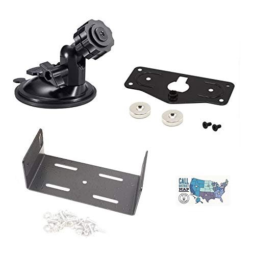Icom ID-4100A Accessory Bundle - 4 Items - Includes Face Plate Mounting Bracket with Suction Cup Mounting Base, Radio Body Mounting Bracket and Ham Guides TM Quick Reference Card
