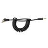 Foto&Tech 2.5 mm Jack to Male Flash PC Sync Coiled Cable with Screw Lock for Trigger Studio Light, 12-Inch Coiled to 34-Inch Max Stretch view 1