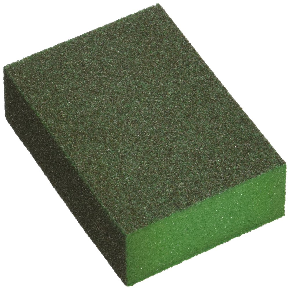 Uart Enterprises P1039-87 Eco Green Sand Block with Medium Grit, 3.75 by 2.75 by 1-Inch