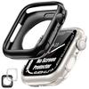 [2 Pack] Bumper Case for Apple Watch SE3/SE2/SE/Series 6/5/4 44mmClearBlack view 1