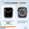 [2 Pack] Bumper Case for Apple Watch SE3/SE2/SE/Series 6/5/4 44mmClearBlack view 2