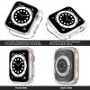 [2 Pack] Bumper Case for Apple Watch SE3/SE2/SE/Series 6/5/4 44mmClearBlack view 3