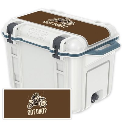 MightySkins (Cooler Not Included) Skin Compatible with OtterBox Venture 45 qt Cooler Lid - Got Dirt | Protective, Durable, and Unique Vinyl Decal wrap Cover | Easy to Apply | Made in The USA