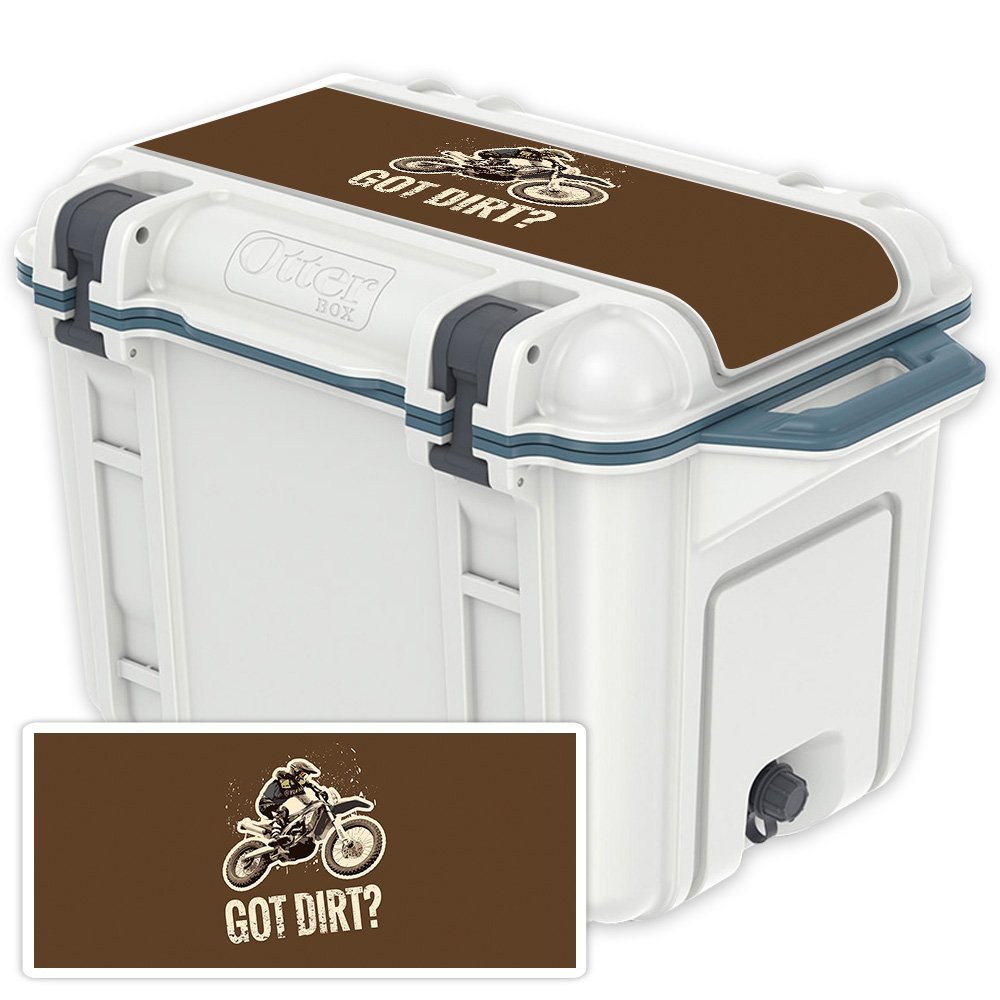 MightySkins (Cooler Not Included) Skin Compatible with OtterBox Venture 45 qt Cooler Lid - Got Dirt | Protective, Durable, and Unique Vinyl Decal wrap Cover | Easy to Apply | Made in The USA