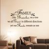 DigTour WallArt Family Like Branches on a Tree Vinyl Wall Sticker Family Wall Decals Art Mural Quote Living Room Decor Black view 2