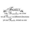 DigTour WallArt Family Like Branches on a Tree Vinyl Wall Sticker Family Wall Decals Art Mural Quote Living Room Decor Black view 3