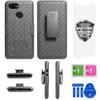 Ailiber for Google Pixel 3 Stand Case, Belt Clip, Screen Protector-Black view 2