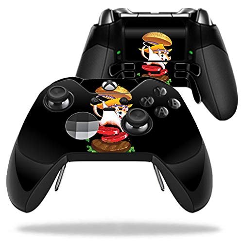 MightySkins Skin Compatible with Microsoft Xbox One Elite Controller - Hamburger Cat | Protective, Durable, and Unique Vinyl wrap Cover | Easy to Apply, Remove, and Change Styles | Made in The USA