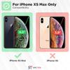 Designed for iPhone Xs Max Case with Belt Clip Holster - Kickstand Cover Phone Case - Black view 2