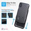 Designed for iPhone Xs Max Case with Belt Clip Holster - Kickstand Cover Phone Case - Black view 4
