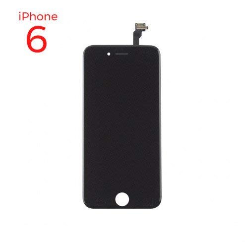 eTech Parts Plus LCD for use with iPhone 6 (A1549, A1586, A1589), Premium Quality, Full Assembly; Featuring AAA Bright White LCD Panel, Enhanced Specular Reflector... (4.7) (Black)