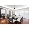 Living District Kenna 1-Light Metal & Glass Pendant in Black/Clear view 2