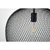 Living District Kenna 1-Light Metal & Glass Pendant in Black/Clear view 4