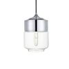 Living District Ashwell 1 Light Chrome Pendant With Clear Glass view 1