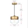 Living District Ashwell 1 Light Chrome Pendant With Clear Glass view 3