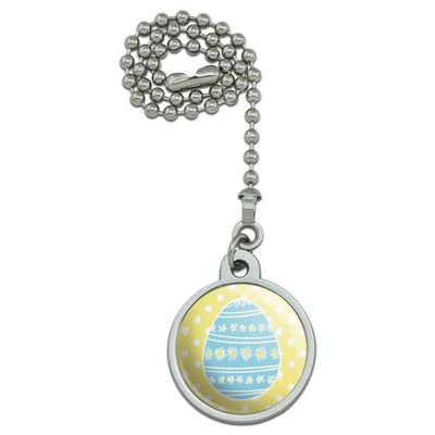 GRAPHICS & MORE Cute Blue Easter Egg with Daisies Ceiling Fan and Light Pull Chain